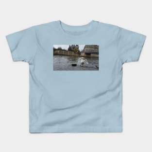 Paris Swans in the River Seine Kids T-Shirt